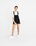 Short denim dungarees